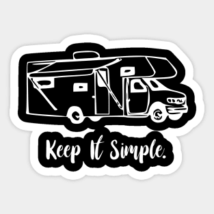 Keep It Simple class c motorhome Sticker